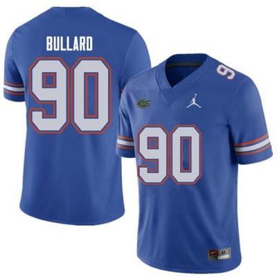 Men's Florida Gators #90 Jonathan Bullard NCAA Jordan Brand Royal Authentic Stitched College Football Jersey KLU7662IA